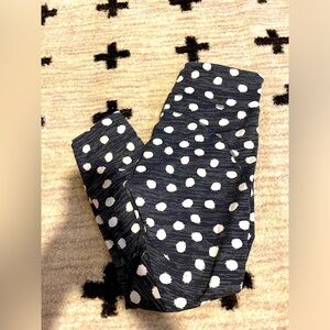 Outdoor Voices Black and White Polka Dot Leggings